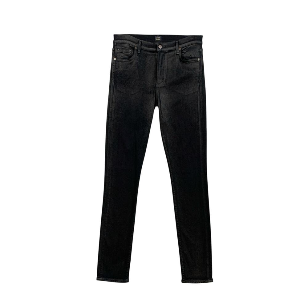 Citizen Of Humanity Jeans Womens 30 Black Rocket Sleek High Rise Skinny Coated